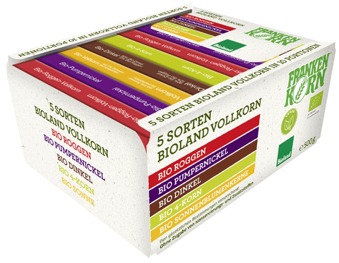 FRANKENKORN Bioland 5-Sorten-Brotkorb 10x50g