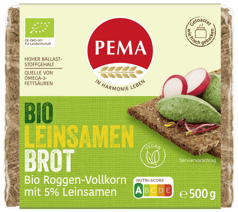 PEMA Organic Linseed Bread 500g